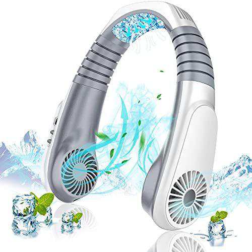 ネッククーラー miniネック冷却クーラー 首掛け扇風機 3段風量調節 18時間連続使用 角度調整可能 USB充電式 静音 通勤、通学、キャンプ-MSV-B08YRJGX5G