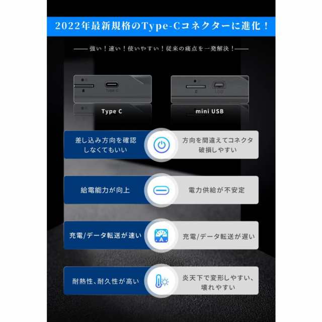 Changer ドライブレコーダー ミラー型 分離 2.5K Type-C電源ケーブル スピード違反警告 リアカメラ左右上下逆転可能 JADO-T880の通販は