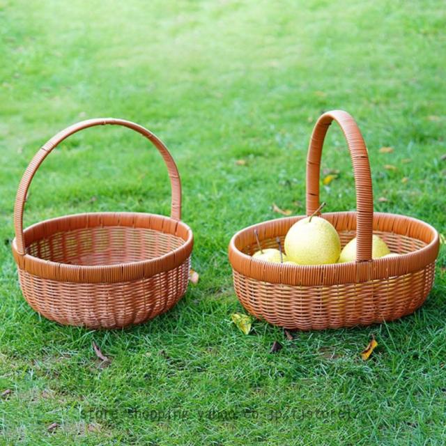 手提げ 収納ボックス 取手付き 小物入れ シェルフバスケット 買い物カゴ 多目的収納 整理バスケット 一人暮らし 収納 雑貨収納 ピクニックバスケット 持ち手付の通販は