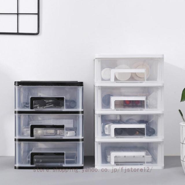 卓上収納ケース 透明 引き出し 収納ケース 小物入れ オフィス用品 デスクトップオーガナイザー 化粧品/文房具 卓上小物整理 事務用品 デスクオーガナイザーの通販は 5,714円