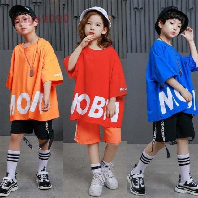キッズ ダンス衣装 ヒップホップ HIPHOP ダンス Ｔシャツ 半袖 パンツ トップス 子供 男の子 女の子 チアダンス ジャズダンス K-POP ステージ衣装 練習着の通販は 6,031円