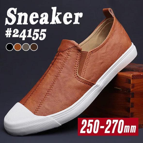 スニーカー スリッポンデッキシューズ メンズ ドライビングシューズ フラットシューズ カジュアル ローファー 歩きやすい 幅広 軽量 屈曲 履きやすいの通販は