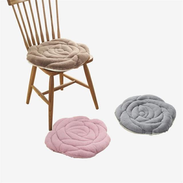 チェアパッド 低反発 フロアクッション 洗える 花形 薔薇 毛織り 座布団 おしゃれ クッション シートクッション インテリア クッション 蒲団 畳 床敷 柔らかいの通販は 5,225円