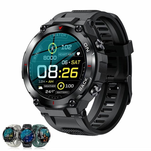 GPSナビゲーションウォッチ スマートウォッチ スポーツウオッチ 1.32インチ大画面  腕時計  超長時間待機  IP68防水 GPS連携 目覚まし時計 着信通知  睡眠検測  多国の言語 アラーム プレゼント 父の日  母の日 ギフト＼送料無料／