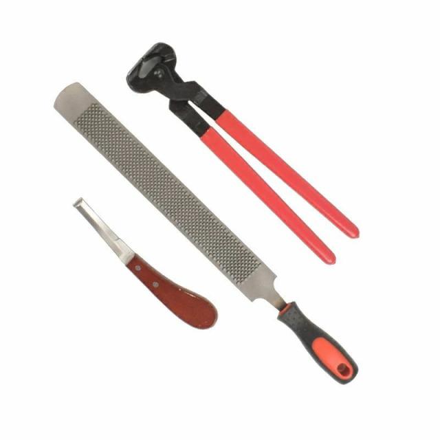 馬蹄やすり 蹄トリミングツール 3点セット 16寸 14寸 家畜 馬 豚 用 装蹄師 蹄やすりの通販は 5,785円