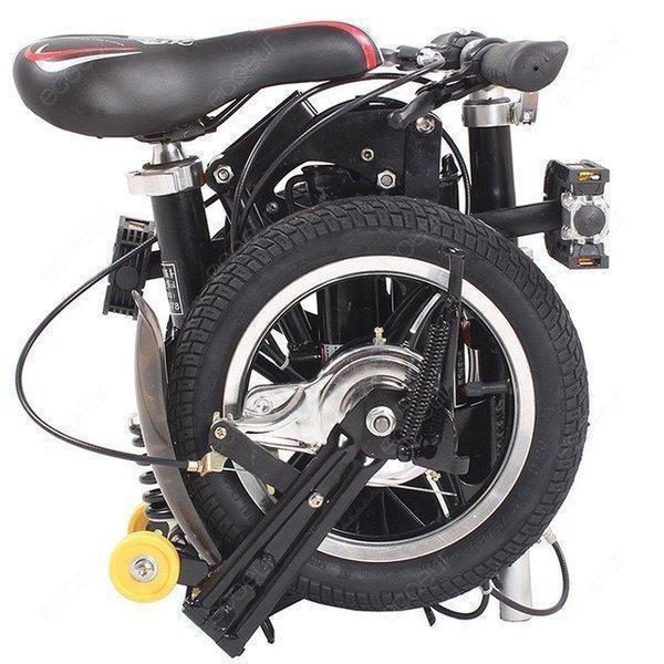 折りたたみ自転車 超小型 ポータブル自転車 12インチ 14インチ ホワイト サスペンションの通販は