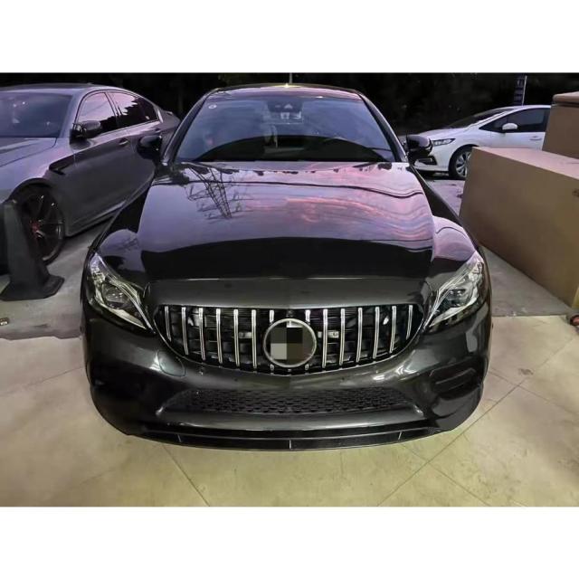 BENZ メルセデス ベンツ W205 後期 AMGスポーツ用 カーボン フロントスポイラー リップスポイラー バンパーリップ C43