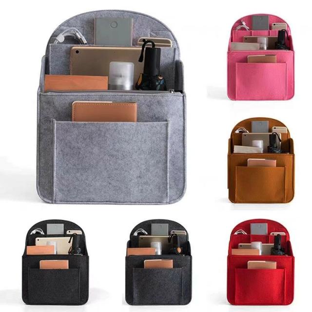 リュック 薄型 おしゃれ バックパック バッグインリュック ポケット 軽量 通勤 収納 小さめ バッグインバッグ 多機能 大きめ 軽い 縦型 薄い レディース メンズ 男女兼用 超軽量 4 バッグ イン バッグ かわいい 便利 フェルトの通販は 5,500円