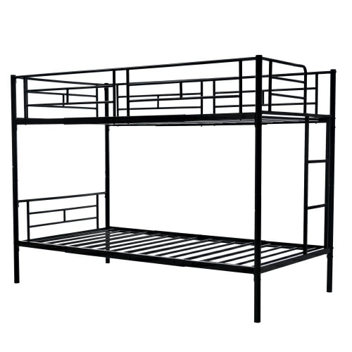 二段ベッド 2段ベッド スチール 耐震 ベッド シングル パイプベッド 2段ベット パイプ 金属製 頑丈 垂直はしご ロータイプ 2段ベッド 業務用二段ベッド 社員寮 学生寮 新作大人用可 LPP-WF303354の通販は 29,601円