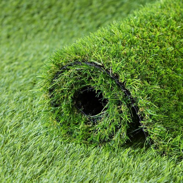 人工芝 ロール 2mx5m リアル感 芝丈38mm 高耐久 透水タイプ 防草シート 24本ピン付き 秋色 (2x5m 秋色) HQ-JP-WH-AUTUMN-2X5の通販は 15,000円