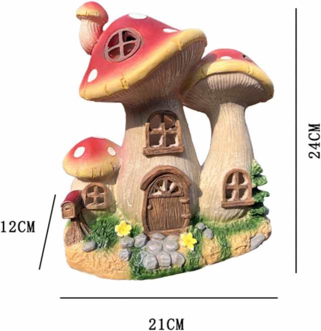 ソーラーオーナメント キノコ 置物 きのこ フィギュア 庭 F 玄関 led おしゃれ 茸 玄関ライト ガーデニング センサーライト アンティーク おもしろオブジェ タイプ1 リアル ソーラーランプ 園芸ライト 可愛い置物 庭に置く置物 キノコ飾り