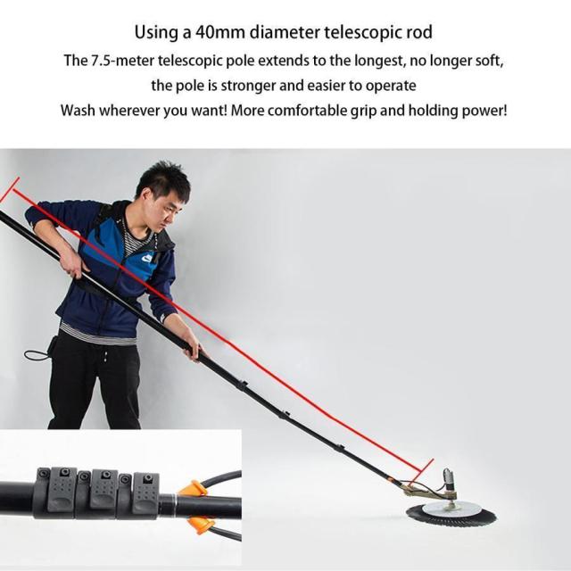 洗浄機 太陽光発電パネル洗浄機 機械設備の清掃 清掃設備 高層窓ガラス洗浄キット 自動回転式洗浄ブラシ太陽光発電モジュールの清掃具の通販は