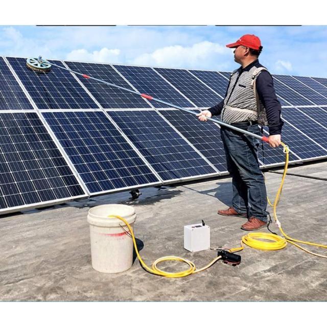 洗浄機 太陽光発電パネル洗浄機 機械設備の清掃 清掃設備 高層窓ガラス洗浄キット 自動回転式洗浄ブラシ太陽光発電モジュールの清掃具の通販は