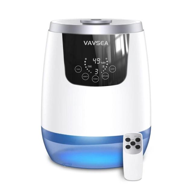 加湿器 超音波 卓上 5L大容量 タッチパネル式 アロマ加湿器 上から給水 3段階霧量調節 空焚き防止機能 TOP-H-650の通販は