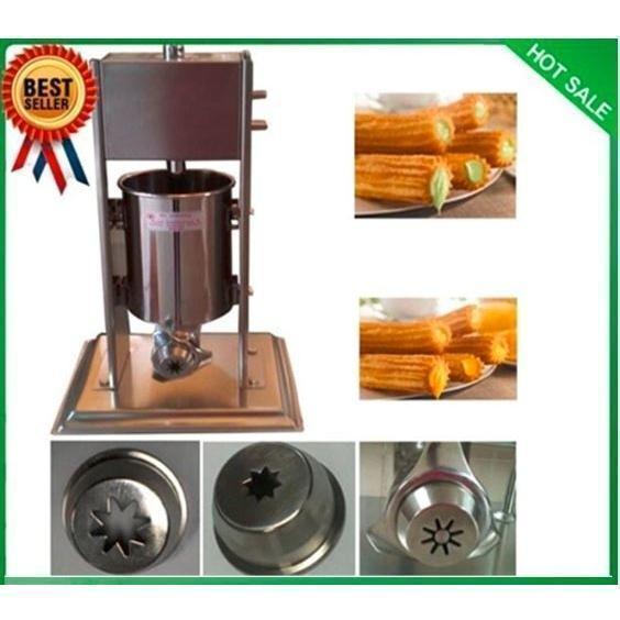 縦型3L 5L 10L 15L チュロスメーカー チュロスマシーン チュロス絞り機 口金 3種 業務用 家庭用 ステンレス 充填機 製菓の通販は 26,233円