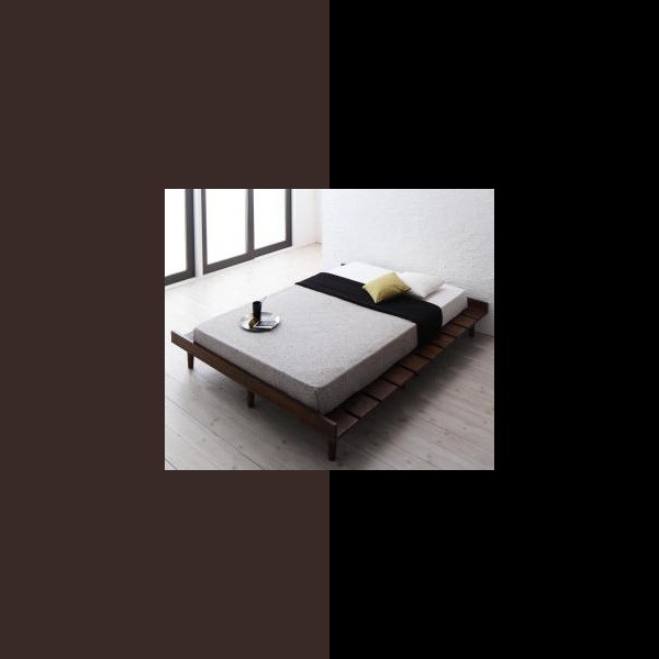 ベッドフレーム すのこベッド シングル マットレス付き デザインすのこ