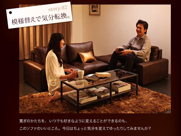 ソファ ソファー モジュールローソファ ソファ オットマンセット 1人掛け×3の通販は