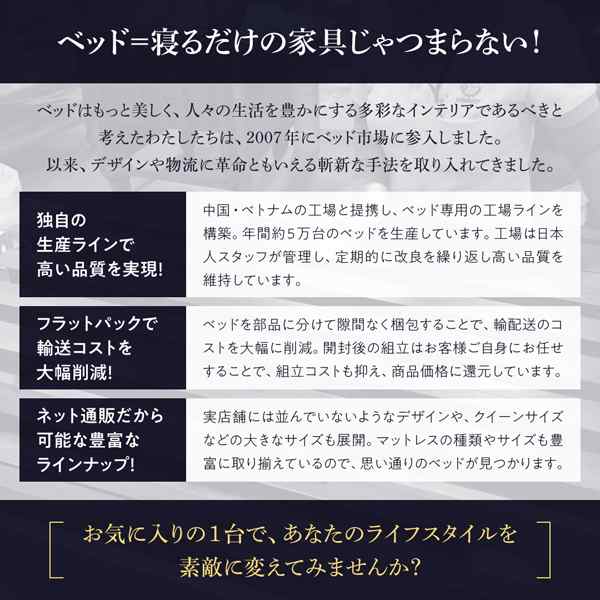 ベッドフレーム 収納ベッド ダブル 棚 コンセント付収納ベッド ベッドフレームのみ ダブル