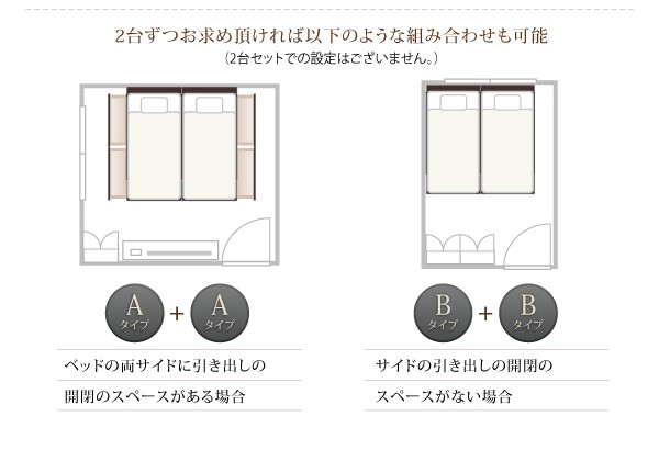 ベッドフレーム 連結収納ベッド マットレス付き 組立設置付 連結 棚