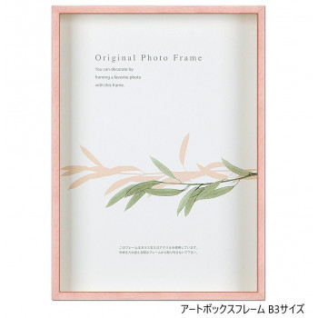 A.P.J. BOXフレーム アートボックスフレーム(高さ:35mm) B3サイズ(364×515mm) パステルピンク・1000020471 の通販は 4,990円