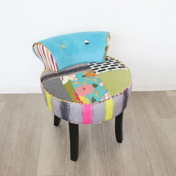 かわ畑 椅子 カラフルチェアー スツール 1407STC ライトブルー・004 椅子 スツール