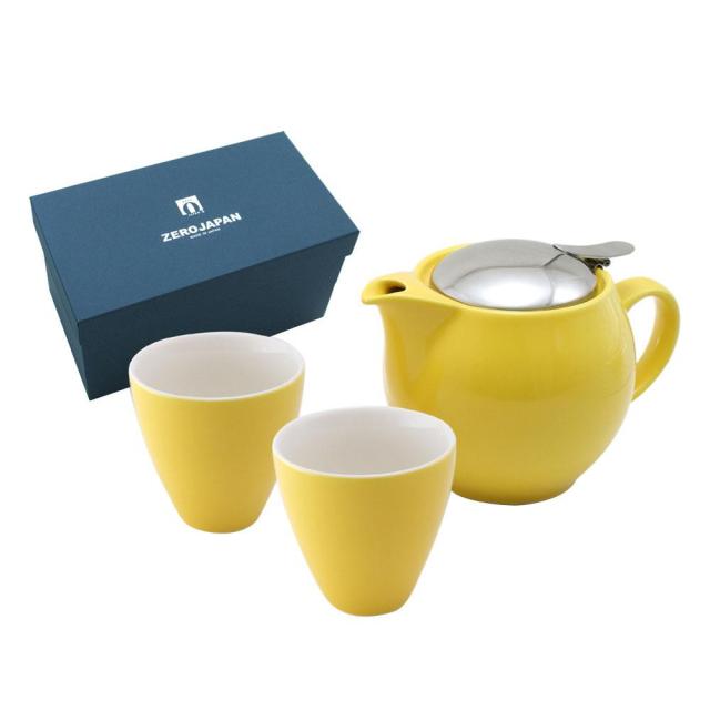 ZERO JAPAN ユニバーサルティーポット3人用+ティーカップトール×2 ZG-002 YP・イエローペッパー ティーカップの通販は