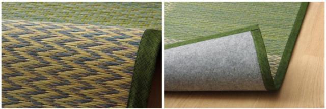 い草花ござカーペット 『DXピーア』 ブルー 団地間8畳(約340×340cm) 4323928 カーペットの通販は