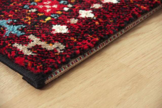 トルコ製 ウィルトン織カーペット ラグ 『イビサ』 レッド 約160×230cm 2348339 | ラグ カーペット ウィルトン織 イビサ ブラウン 約133×190cm