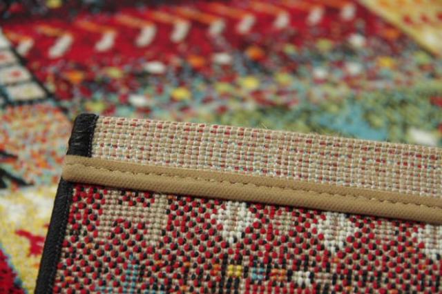 トルコ製 ウィルトン織カーペット ラグ 『イビサ』 レッド 約160×230cm 2348339 | ラグ カーペット ウィルトン織 イビサ ブラウン 約133×190cm