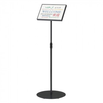 ナカキン　カバー付サインスタンド(上下スライド型)　A3サイズ縦型　NSS-FA3T-BU(代引・同梱不可) ナカキン カバー付サインスタンド(上下スライド型) A3サイズ横型 NSS