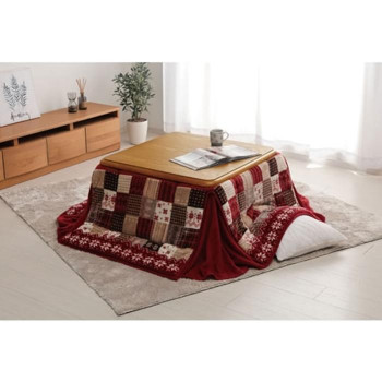 リーチェ こたつ布団 省スペース 180×180cm レッド 1171400241521 こたつ こたつ布団の通販は 7,010円