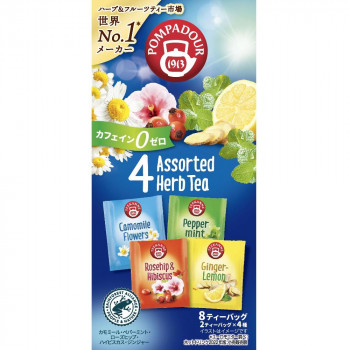 ポンパドール 4アソートハーブティー 8TB(4種×2袋)×12セット 71170 ハーブティーの通販はその他茶葉・粉末ティー