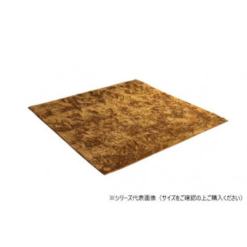 ラグ 制菌加工 約2畳 約185×185cm ホットカーペット対応 オレンジ 3985149 カーペット ラグの通販は
