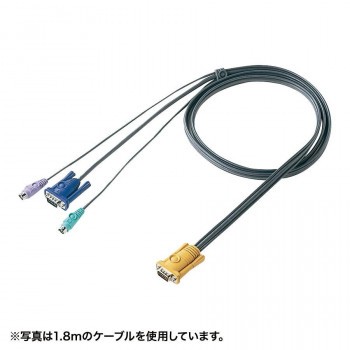 サンワサプライ パソコン自動切替器用ケーブル 3.0m SW-KLP300N パソコン コネクタ