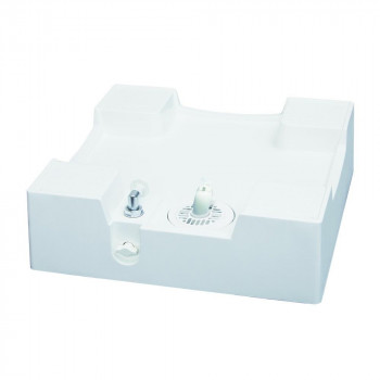 テクノテック洗濯機用床上配管対応給水栓付防水パンTPRF640-W3-FN 開口あり専用トラップ付ニューホワイト 洗濯機の通販は 20,692円