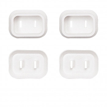 サンワサプライ プラグ安全カバー ホワイト 100個入り TAP-PSC1N100 の通販は