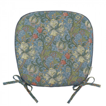 ゴールデンリリーマイナー ダイニングシートクッション 45×43Vcm LN1742 B ブルー クッションの通販は 10,711円