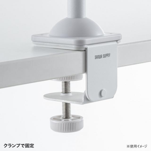 サンワサプライ クランプ付きゲームコントローラースタンド(ヘッドフォンホルダー付) ホワイト JY-STN2W の通販は