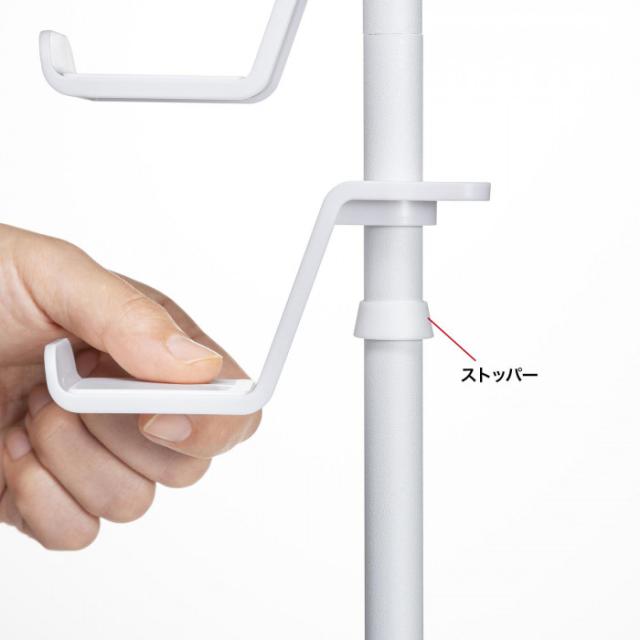 サンワサプライ クランプ付きゲームコントローラースタンド(ヘッドフォンホルダー付) ホワイト JY-STN2W の通販は