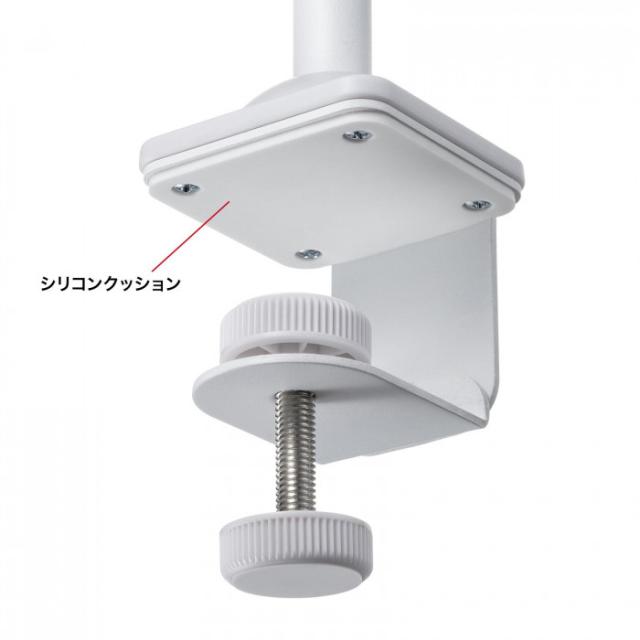 サンワサプライ クランプ付きゲームコントローラースタンド(ヘッドフォンホルダー付) ホワイト JY-STN2W の通販は