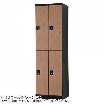 豊國工業 オール扉タイプハンガーパイプ式4人用2列2段 W525 ダイヤル RLK-TTPD4252-BNT の通販は