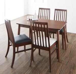 ダイニングセット（テーブル&チェア） ファミリー向け ハイバックチェアダイニング 4人 5点セット(テーブル+チェア4脚) W115 組立設置付の通販は