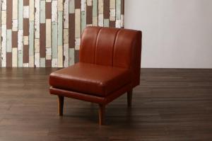 ソファ ソファー ダイニングソファ 一人掛け ヴィンテージ お手入れ簡単 合成皮革 PVCレザー 合皮　高さ調節できる ダイニングソファ単品 1Pの通販は