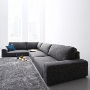 フロアソファ フロアコーナーソファ ソファ ロータイプ 4Pの通販は