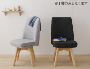 ダイニングチェア 回転イス 北欧デザイン2本脚ダイニングテーブルシリーズ ダイニングチェア 1脚 組立設置付の通販は