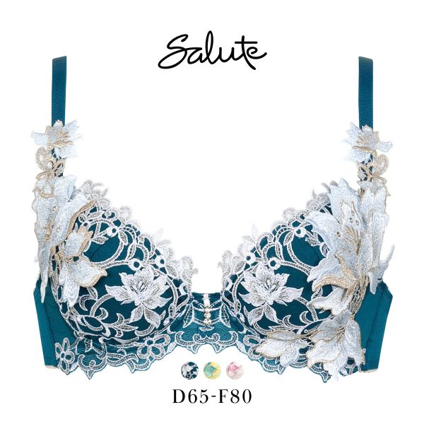 30％OFF【送料無料】 ワコール Wacoal サルート Salute 12G BTJ412 P-UP ブラジャー DEF プッシュアップ 谷間 単品 24AW先行 プレステー