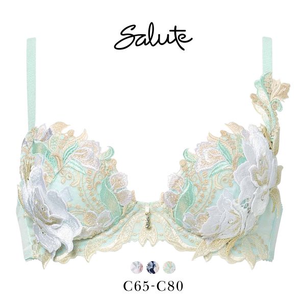 ワコール サルート 22グループ 22G P-UP ブラジャー C プッシュアップ 谷間 Wacoal Salute BTJ422 25AW先行プレステ 下着 レディース 20%OFF 送料無料 ワコール サルート 22グループ 22G P-UP ブラジャー C プッシュアップ