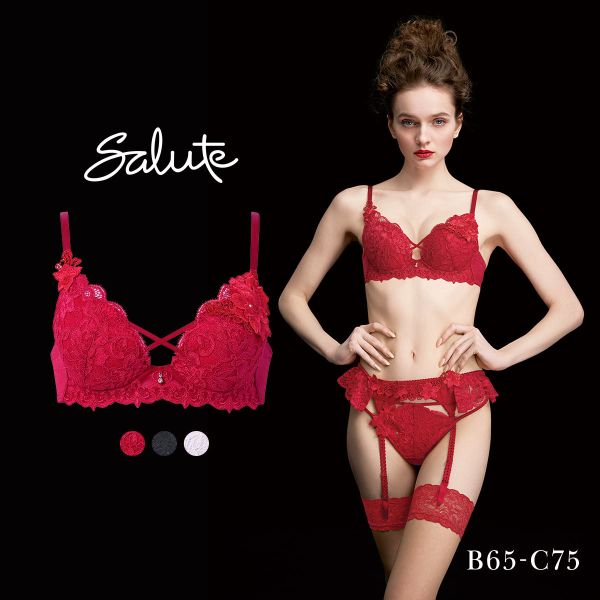 15％OFF【送料無料】 ワコール サルート 27グループ 27G VIVA LINE ブラジャー BC ビバライン 谷間 Wacoal Salute BTJ427 25AWブルーム