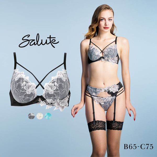 15％OFF【送料無料】 ワコール サルート 37グループ 37G VIVA LINE ブラジャー BC ビバライン 谷間 Wacoal Salute BTJ437 26SSブルーム