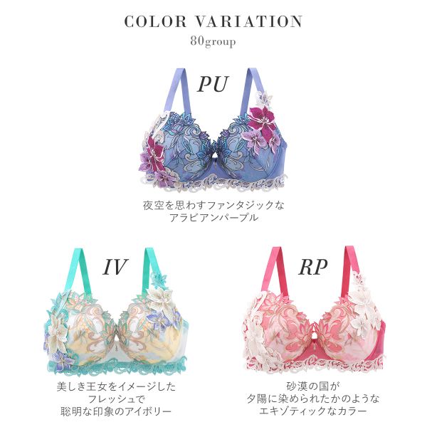 ワコール サルート 80グループ 80G P-UP ブラジャー GHI プッシュ